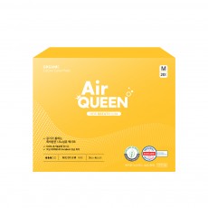 [에어퀸/국내생산] 100% 유기농 순면커버 뉴브레스 생리대 중형(20P) [무료배송]