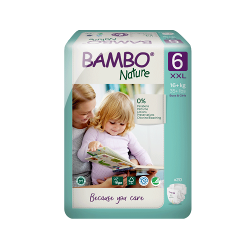 [밤보네이처] 밤보 그린 기저귀 6단계 밴드형 20P x 1팩