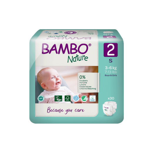 [밤보네이처] 밤보 그린 기저귀 2단계 밴드형 30P x 1팩