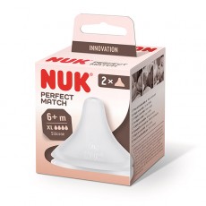누크 퍼펙트매치 젖꼭지 XL (6개월~) 2개입