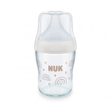 누크 퍼펙트매치 유리젖병 120ml 레인보우 (S젖꼭지포함)