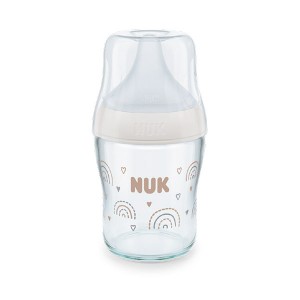 누크 퍼펙트매치 유리젖병 120ml 레인보우 (S젖꼭지포함)