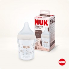 누크 퍼펙트매치 젖병 150ml 레인보우 (S젖꼭지포함)