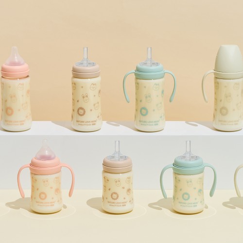 [네이쳐러브메레] 애니멀프렌즈 PPSU 빨대컵 300ml 1개(색상 선택)